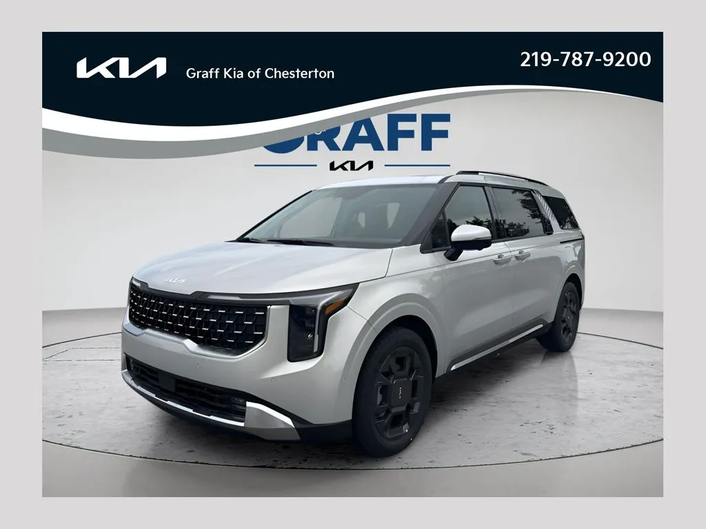 Silver 2026 Kia Carnival Hybrid SX for sale in Burns Harbor, IN