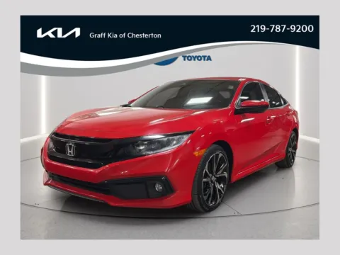 Red 2021 Honda Civic Sport for sale in Burns Harbor, IN
