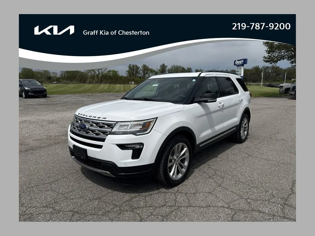 Used 2018 Ford Explorer XLT with VIN 1FM5K8D81JGA01631 for sale in Burns Harbor, IN