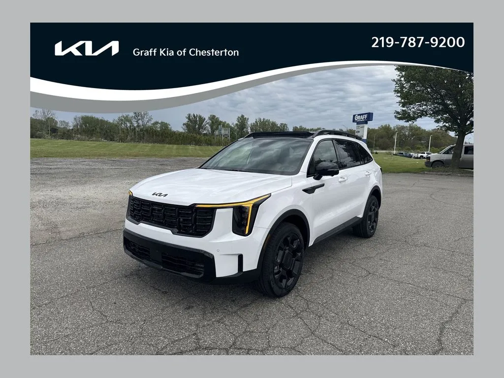 White 2026 Kia Sorento X-Line SX Prestige for sale in Burns Harbor, IN
