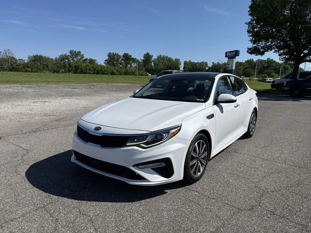 White 2020 Kia Optima EX Premium for sale in Burns Harbor, IN