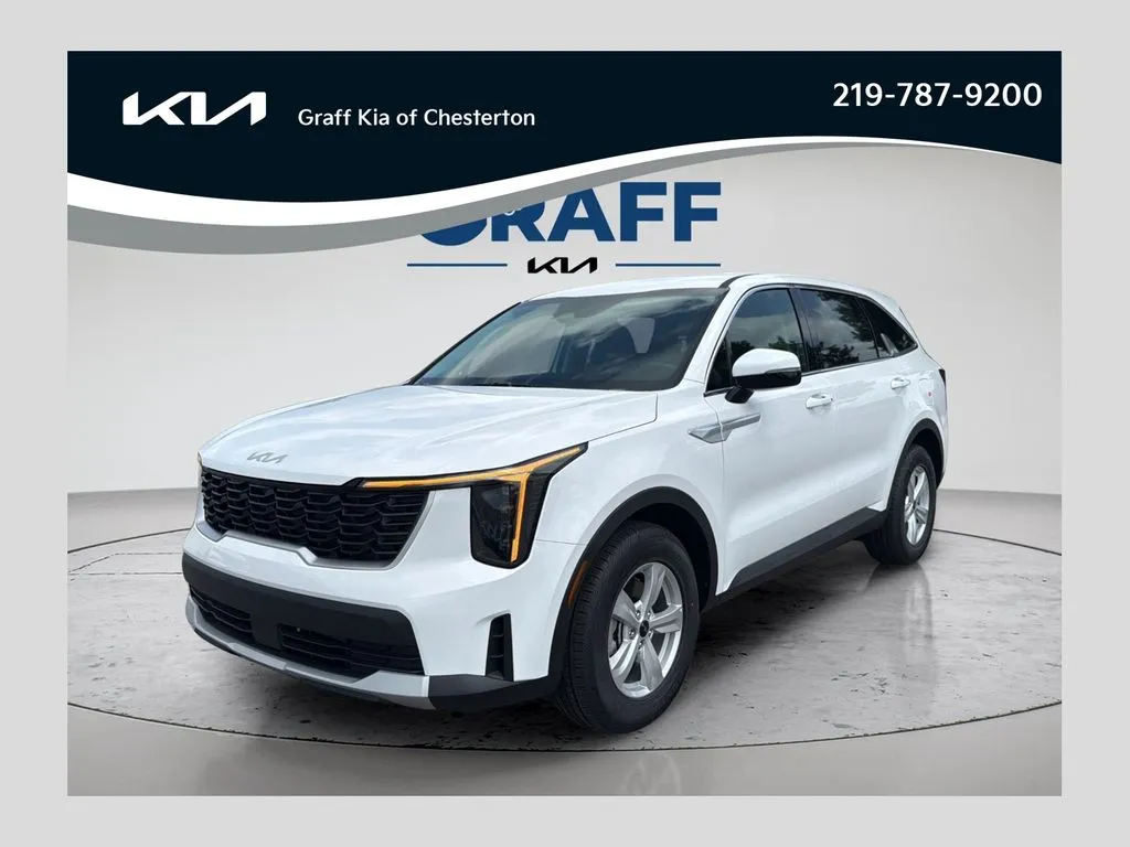 White 2026 Kia Sorento LX for sale in Burns Harbor, IN