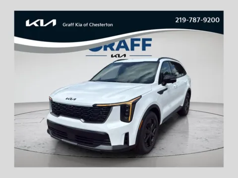 White 2026 Kia Sorento Hybrid X-Line SX Prestige for sale in Burns Harbor, IN