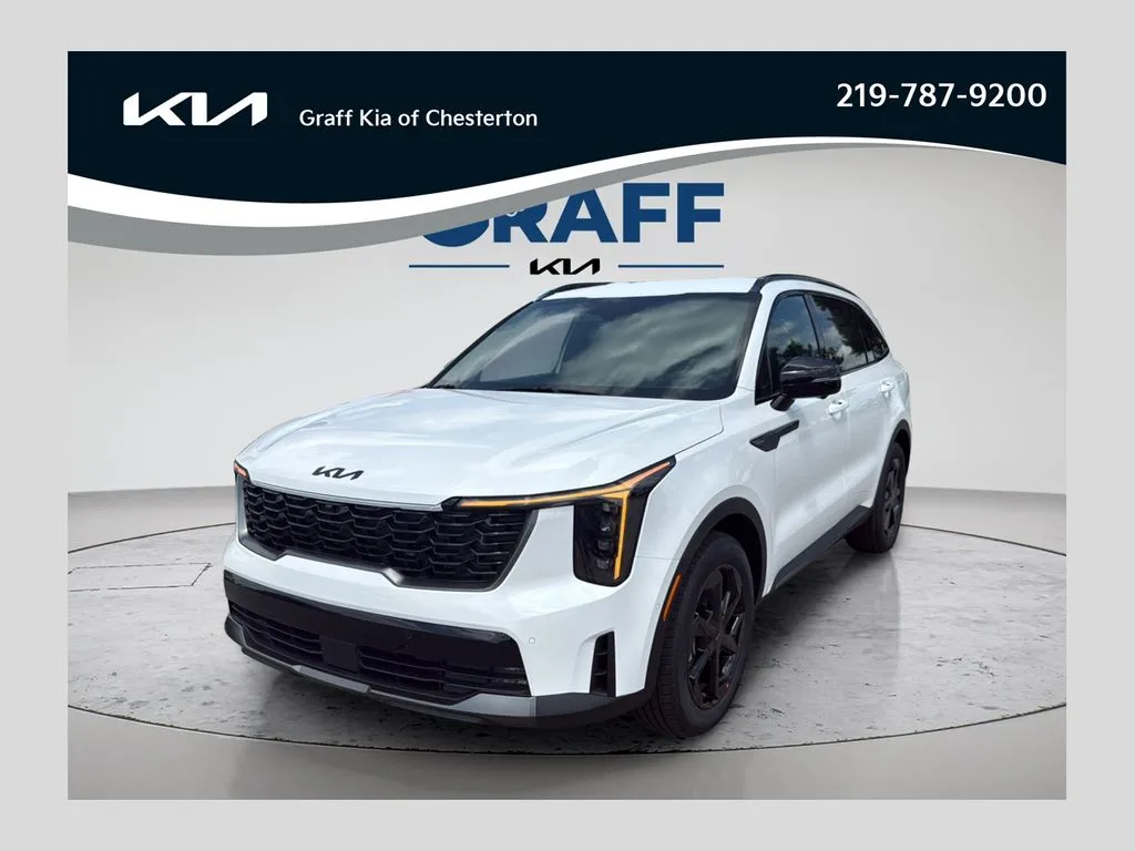 White 2026 Kia Sorento Hybrid X-Line SX Prestige for sale in Burns Harbor, IN