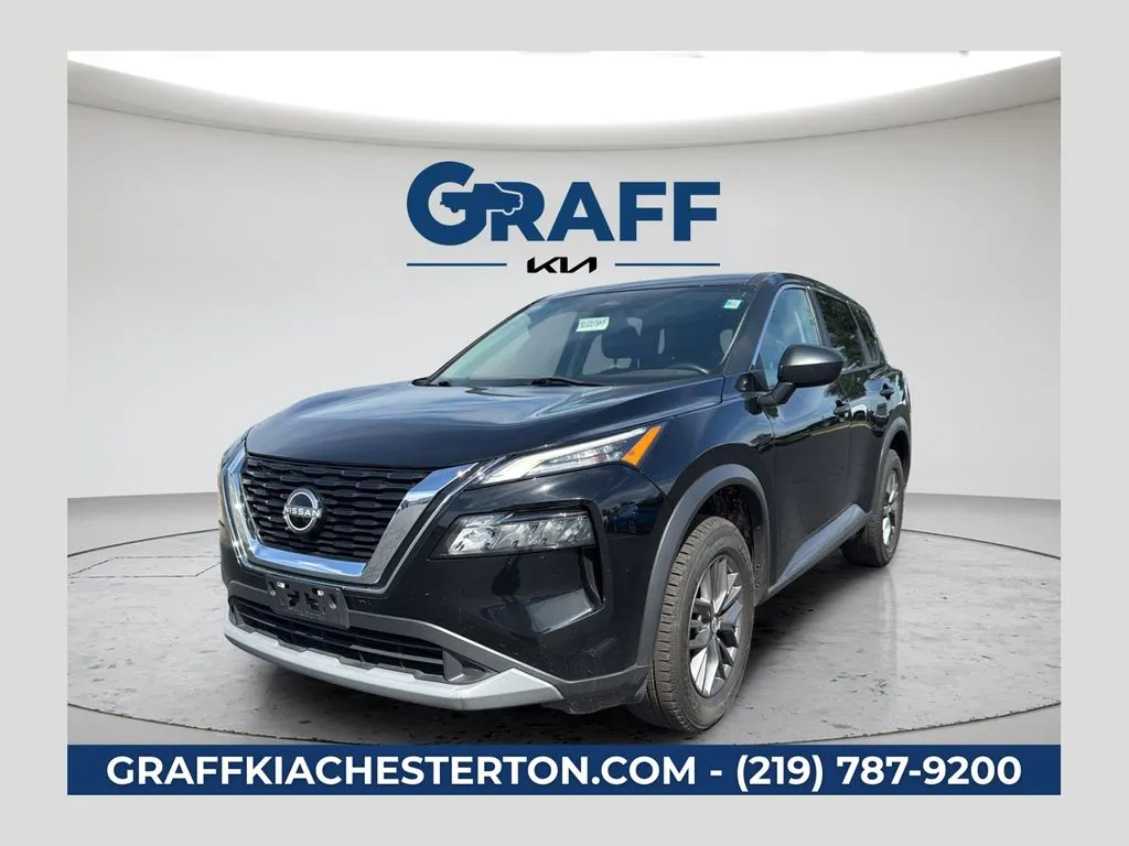 Black 2023 Nissan Rogue S for sale in Burns Harbor, IN