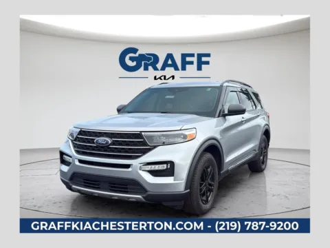 Silver 2021 Ford Explorer XLT for sale in Burns Harbor, IN