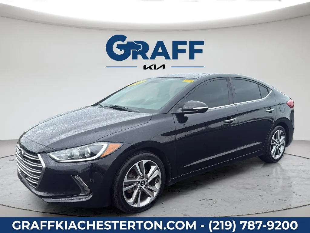 Used 2017 Hyundai Elantra Limited with VIN KMHD84LF5HU066755 for sale in Burns Harbor, IN