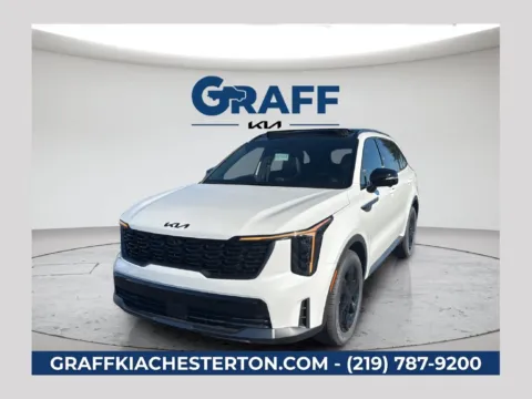 White 2026 Kia Sorento Hybrid X-Line SX Prestige for sale in Burns Harbor, IN