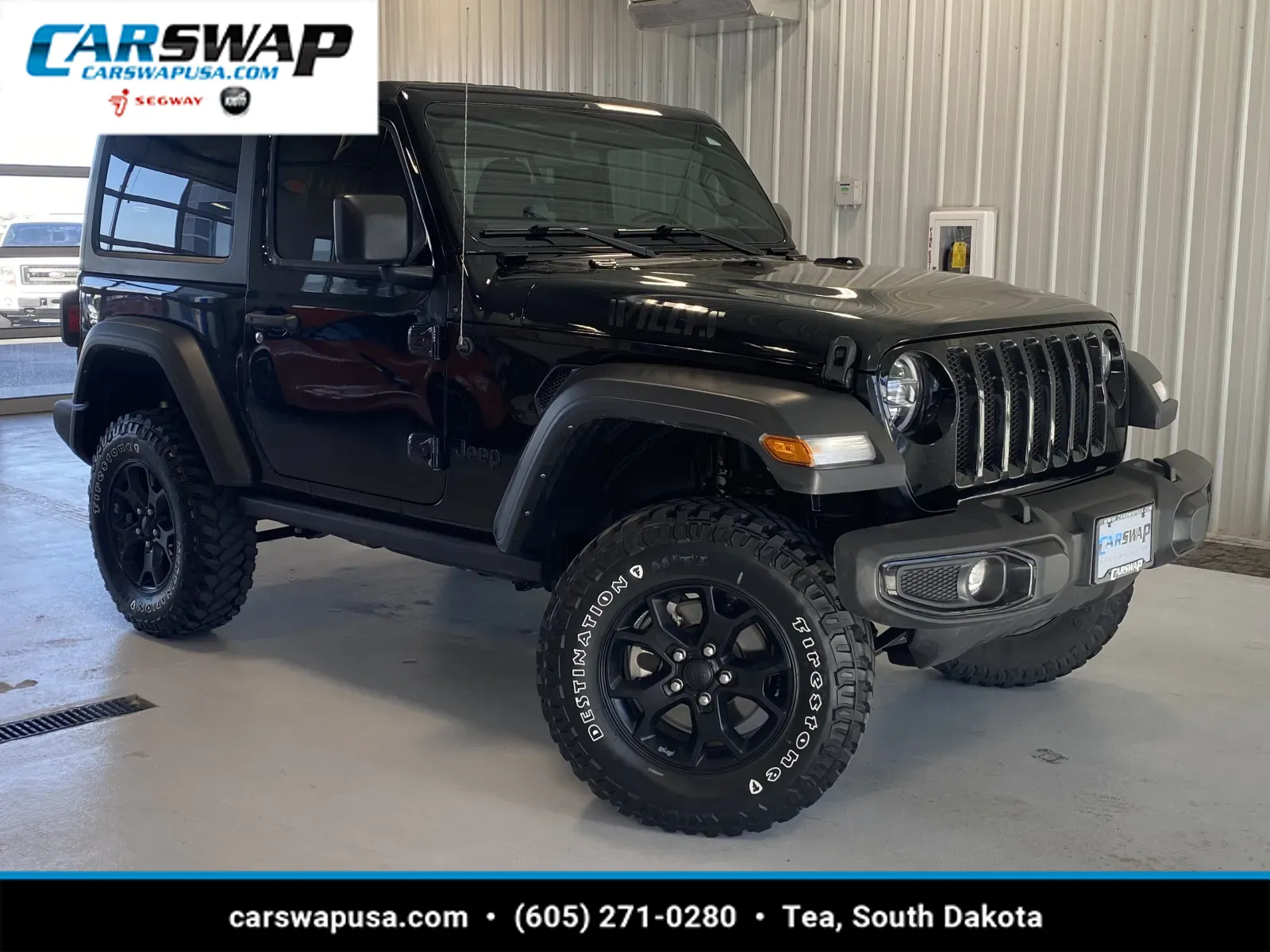 Black 2022 Jeep Wrangler Willys for sale in Tea, SD