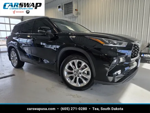 Black 2021 Toyota Highlander Limited for sale in Tea, SD