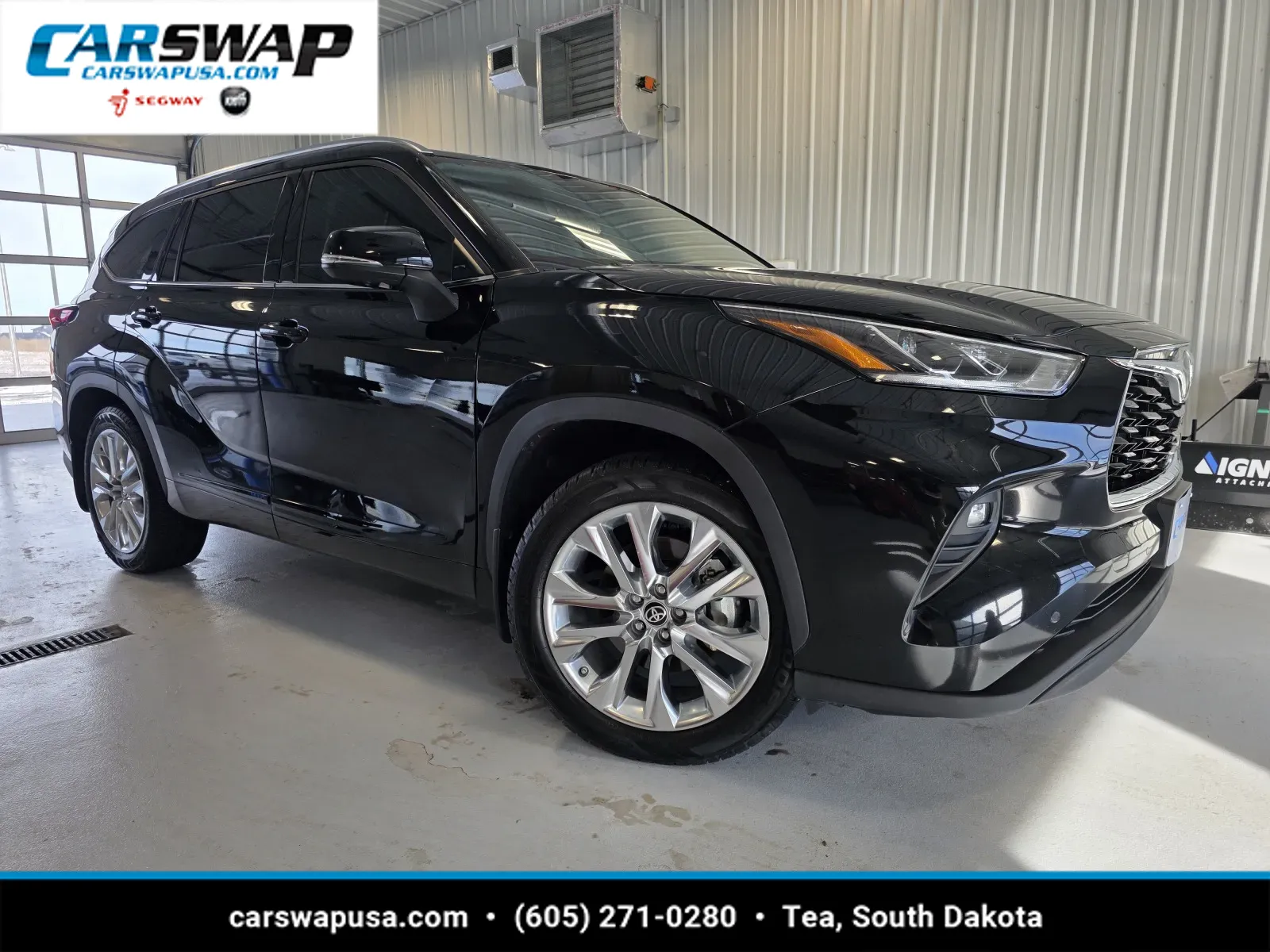 Black 2021 Toyota Highlander Limited for sale in Tea, SD