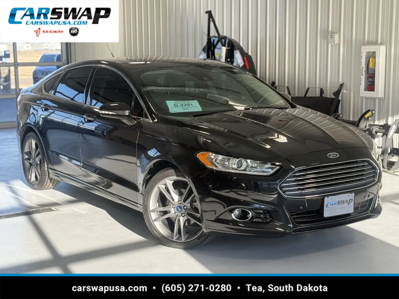 Black 2015 Ford Fusion Titanium for sale in Tea, SD