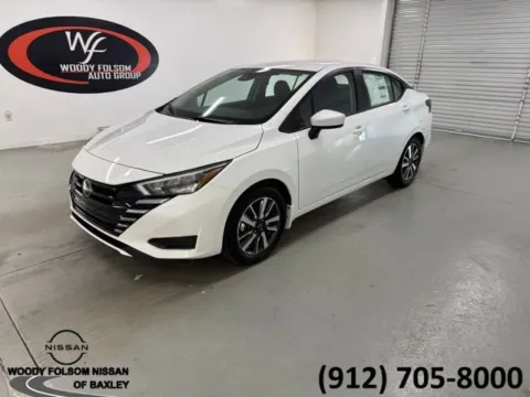 White 2025 Nissan Versa SV for sale in Baxley, GA