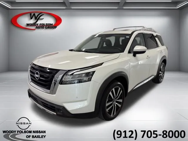 White 2023 Nissan Pathfinder Platinum for sale in Baxley, GA