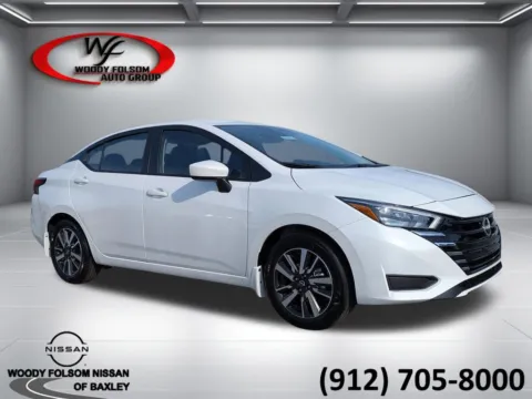 White 2025 Nissan Versa SV for sale in Baxley, GA