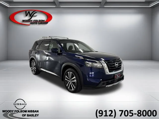 Blue 2024 Nissan Pathfinder Platinum for sale in Baxley, GA