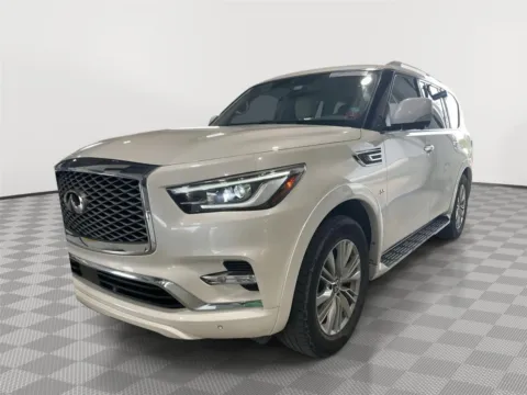 White 2018 INFINITI QX80 Sport Utility 4D for sale in North Charleston, SC