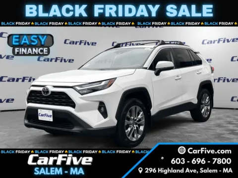 White 2022 Toyota RAV4 XLE Premium for sale in Salem, MA