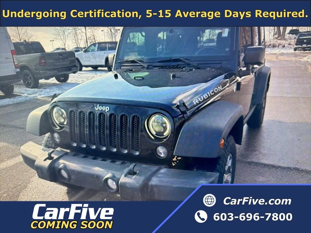 Black 2015 Jeep Wrangler Unlimited Rubicon for sale in Salem, MA