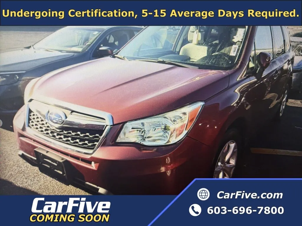 Red 2015 Subaru Forester 2.5i Premium for sale in Salem, MA