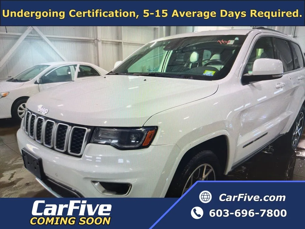 White 2018 Jeep Grand Cherokee Limited for sale in Salem, MA