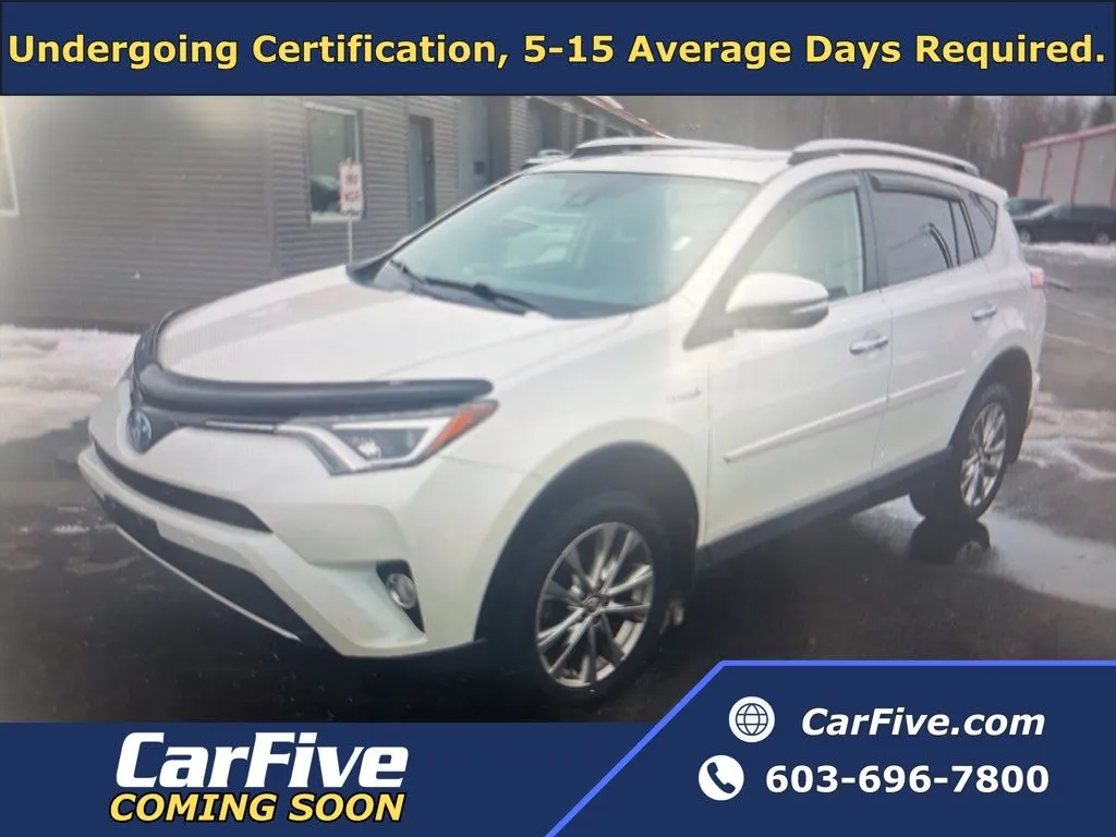 White 2016 Toyota RAV4 Hybrid Limited for sale in Salem, MA