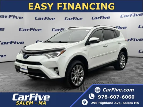 White 2016 Toyota RAV4 Hybrid Limited for sale in Salem, MA
