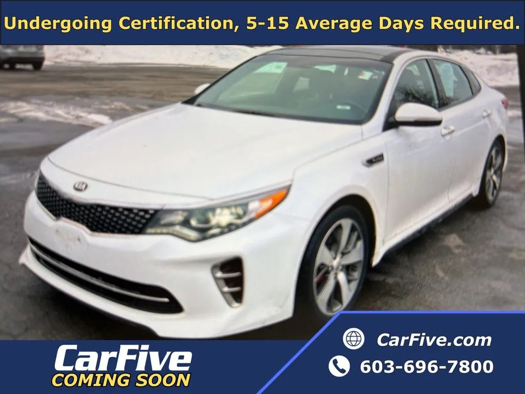 White 2017 Kia Optima SX for sale in Salem, MA
