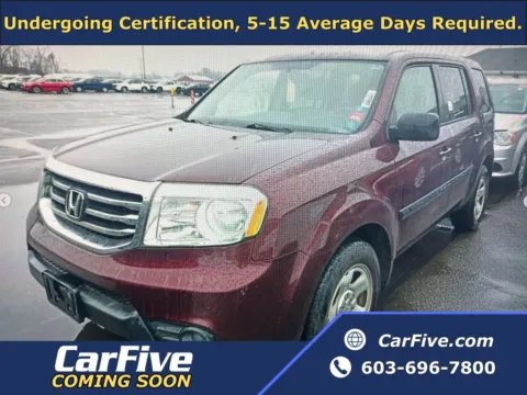 Red 2013 Honda Pilot LX for sale in Salem, MA
