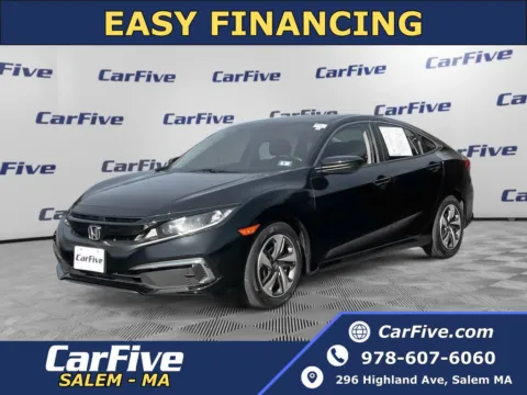 Black 2019 Honda Civic LX for sale in Salem, MA