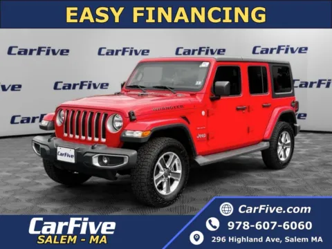 Red 2018 Jeep Wrangler Unlimited Sahara for sale in Salem, MA