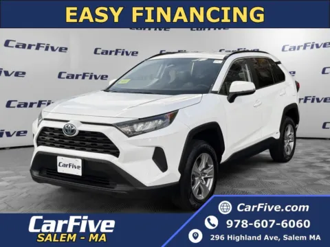 White 2022 Toyota RAV4 Hybrid LE for sale in Salem, MA