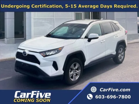 White 2022 Toyota RAV4 Hybrid LE for sale in Salem, MA