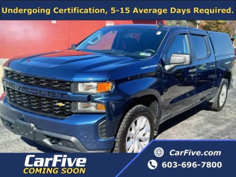 Blue 2021 Chevrolet Silverado 1500 Custom for sale in Salem, MA