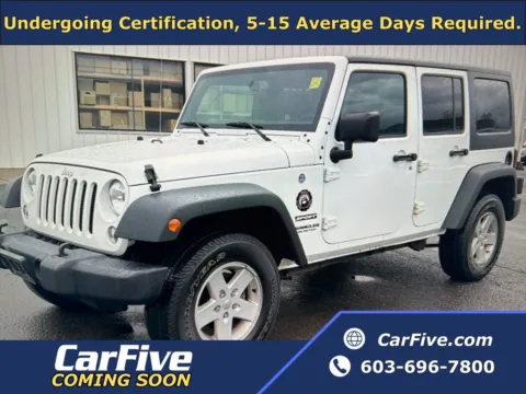 White 2017 Jeep Wrangler Unlimited Sport for sale in Salem, MA