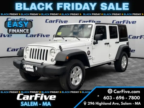 White 2017 Jeep Wrangler Unlimited Sport for sale in Salem, MA