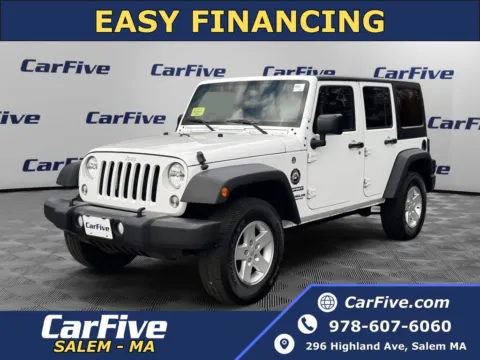 White 2017 Jeep Wrangler Unlimited Sport for sale in Salem, MA