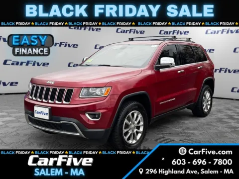 Red 2015 Jeep Grand Cherokee Limited for sale in Salem, MA