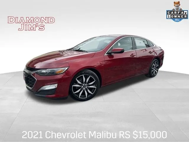 Red 2021 Chevrolet Malibu RS for sale in Milwaukee, WI