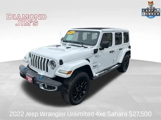 White 2022 Jeep Wrangler Unlimited Sahara 4xe for sale in Milwaukee, WI