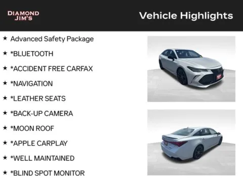 More photos of 2019 Toyota Avalon Touring at Diamond Jim's Motor Cars, WI