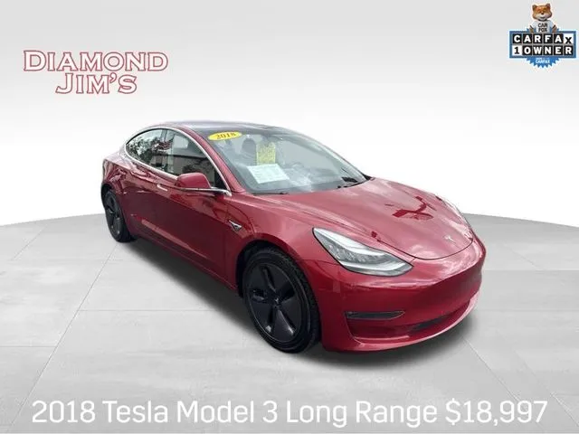 Red 2018 Tesla Model 3 Long Range for sale in Milwaukee, WI