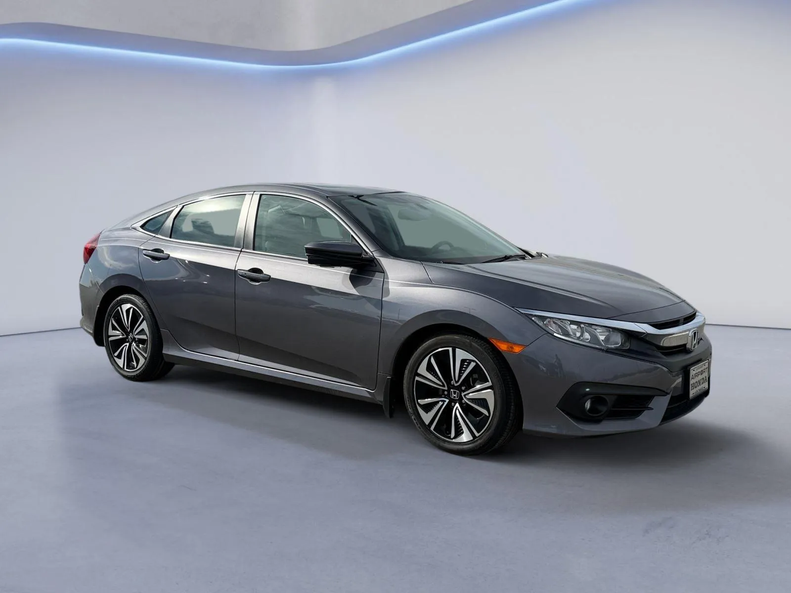 Silver 2017 Honda Civic Sedan EX-L for sale in Alcoa, TN