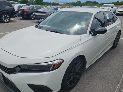 White 2023 Honda Civic Sedan Sport for sale in Alcoa, TN