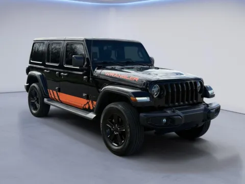 Black 2020 Jeep Wrangler Unlimited Sahara Altitude for sale in Alcoa, TN
