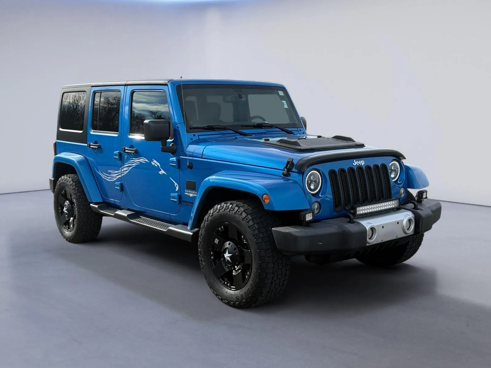 Blue 2015 Jeep Wrangler Unlimited Sahara for sale in Alcoa, TN