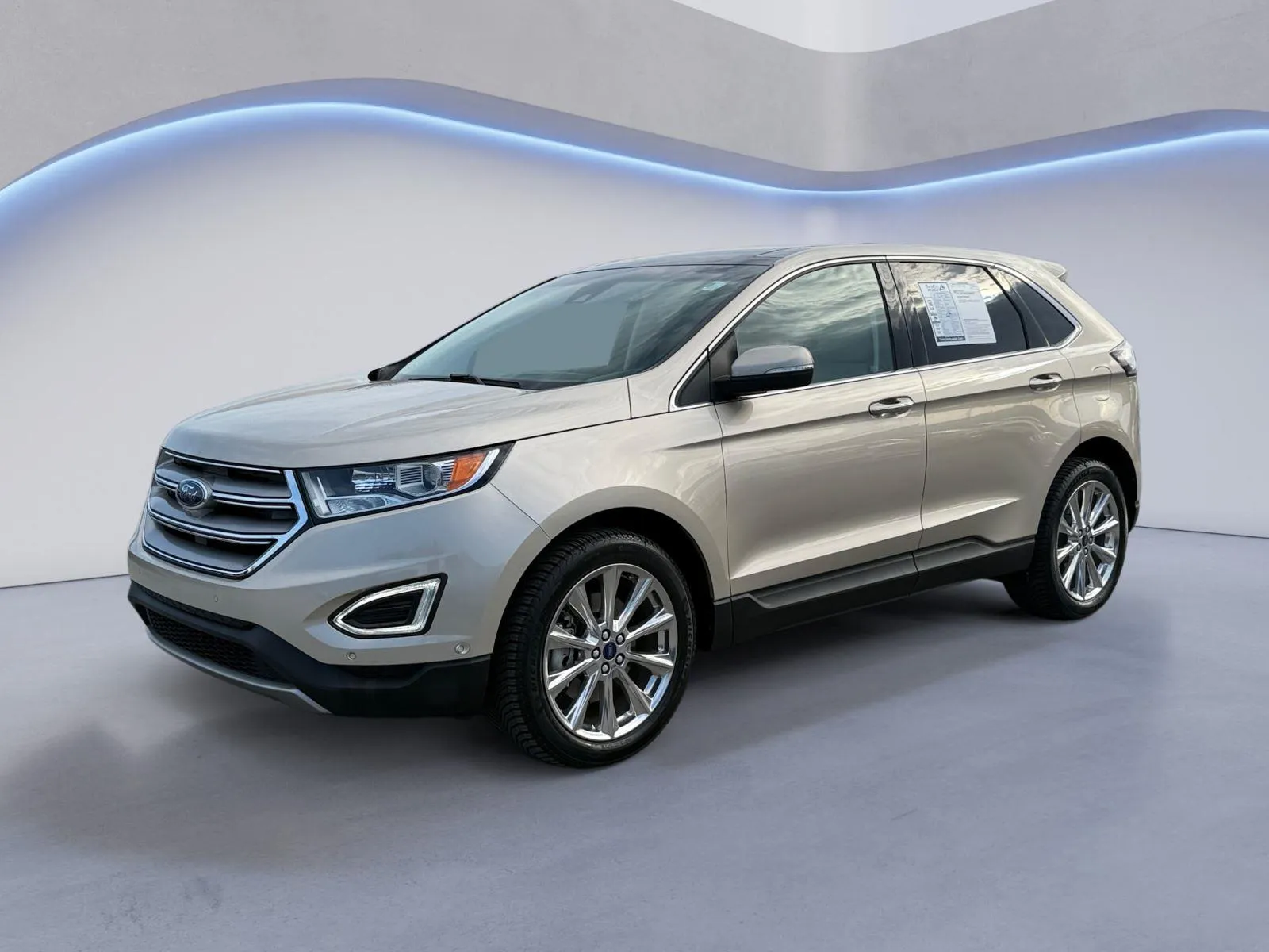 White 2017 Ford Edge Titanium for sale in Alcoa, TN