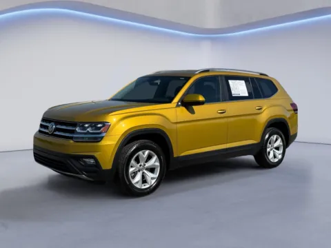 Yellow 2018 Volkswagen Atlas 3.6L V6 SE for sale in Alcoa, TN
