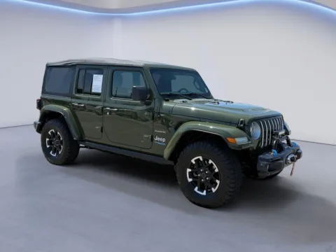 Green 2022 Jeep Wrangler 4xe Unlimited Sahara for sale in Alcoa, TN