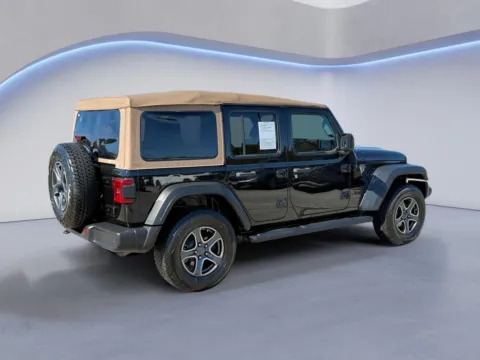 Another view of 2020 Jeep Wrangler Unlimited Black and Tan for sale in Alcoa, TN at Twin City Auto Center